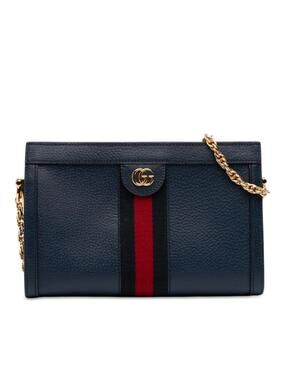 Gucci Small Calfskin Web Ophidia Chain #326927G97B